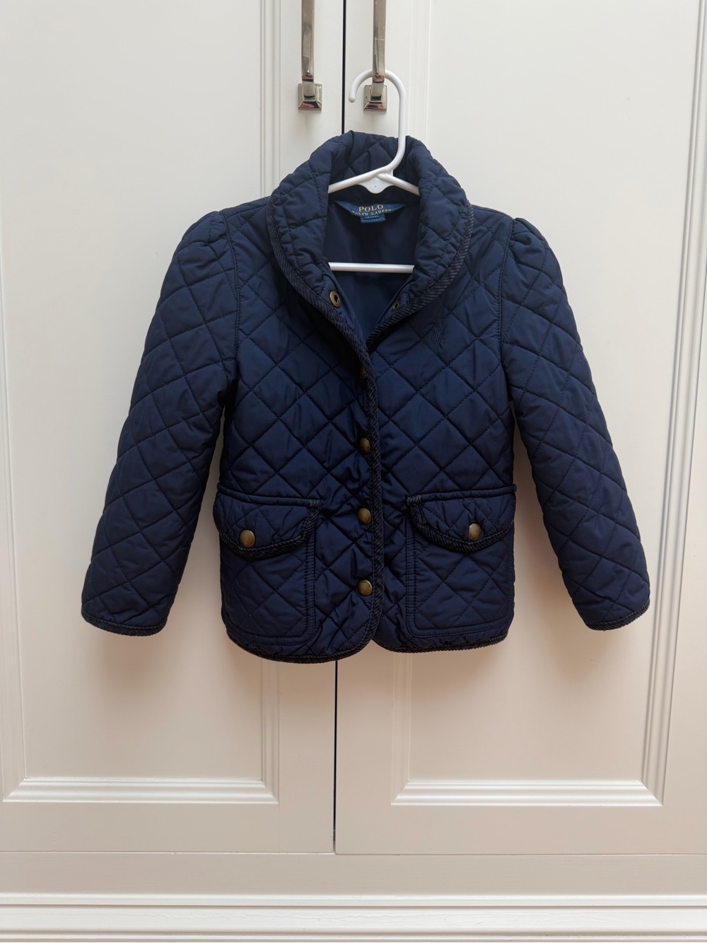 Polo Ralph Lauren Girls 4T Navy Blue Quilted Jacket Coat